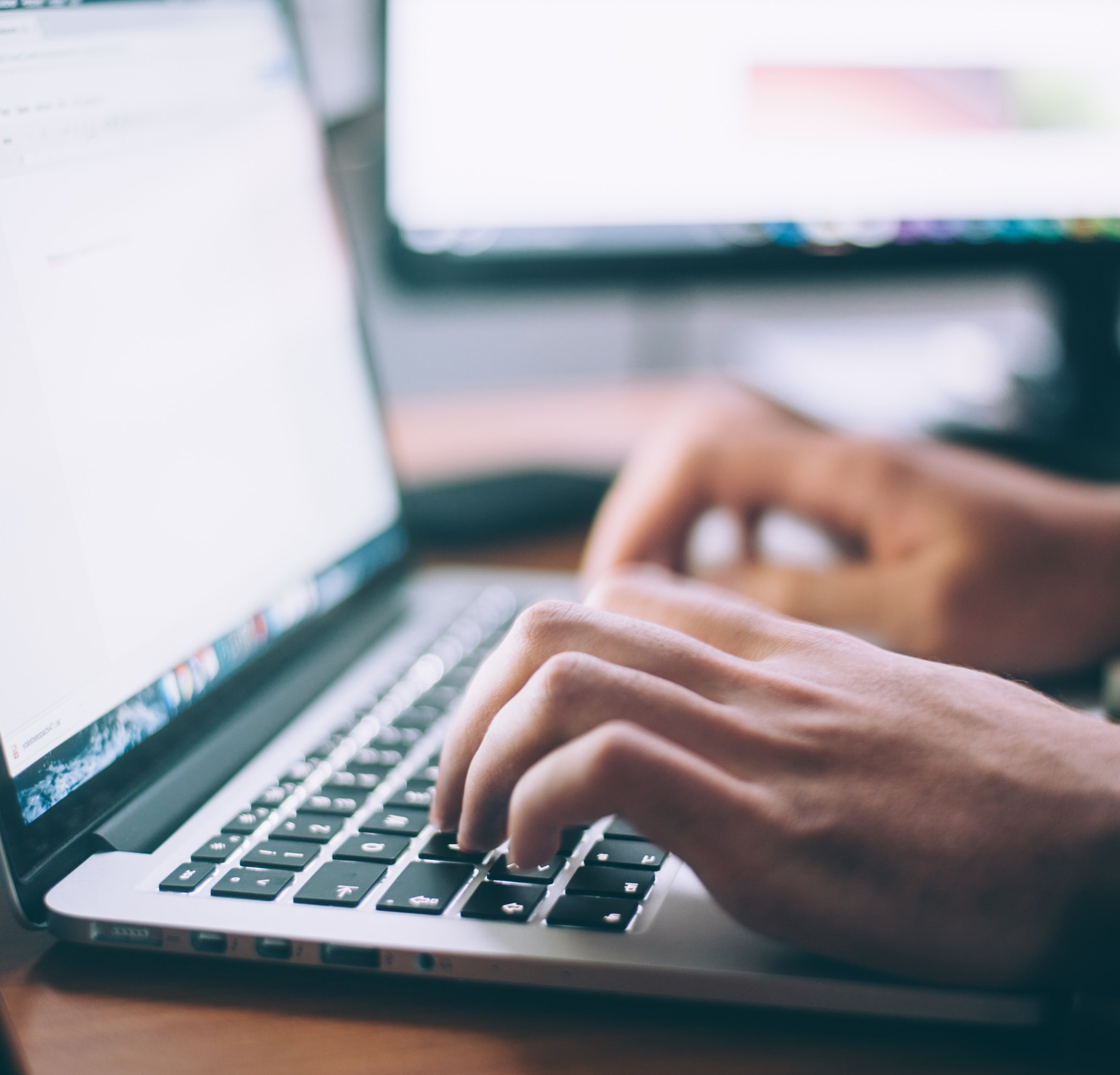 typing on laptop flat rate south wales